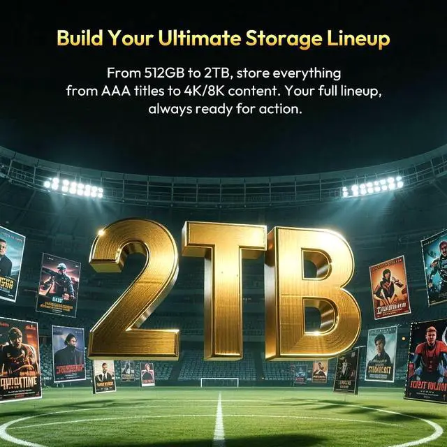 Alt view image 4 of 7 - KingSpec XG7000-FB M.2 2280 2TB PCIe Gen 4.0x4 NVME 1.4 Speed up to 7400MB/s Write Speed Up to 6600MB/s Internal Solid State Drive for PS5 PC Desktop Laptop Game-Player Non-Heatsink