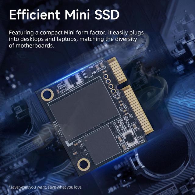 128GB SSD KingSpec MSH-128 Mini mSata Internal SATA 3 (3x2) Half Size  26x30mm