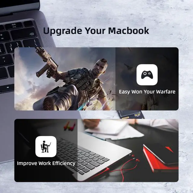 Alt view image 6 of 7 - SSD For Macbook M.2 1TB NVMe SSD For For 2013 2015 Macbook Pro Retina A1502 A1398 Macbook Air A1465 1466 SSD iMac A1419