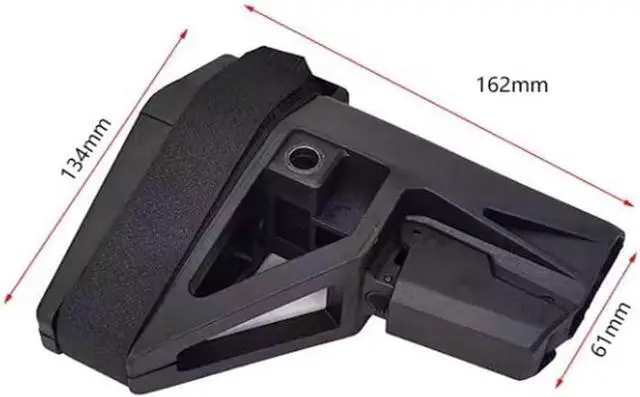 Alt view image 2 of 2 - Fore grip stabilizer for shooting, durable and lightweight nylon handle, archery balance stabilizer accessories for outdoor fishing Red