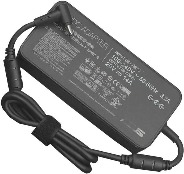 Alt view image 2 of 5 - 280W Charger Replacement for Asus ROG Zephyrus Duo 15 SE GX551QR-XB98Q Gaming Laptop ADP-280BB B 20V 14A 30A Power Supply Adapter Cord