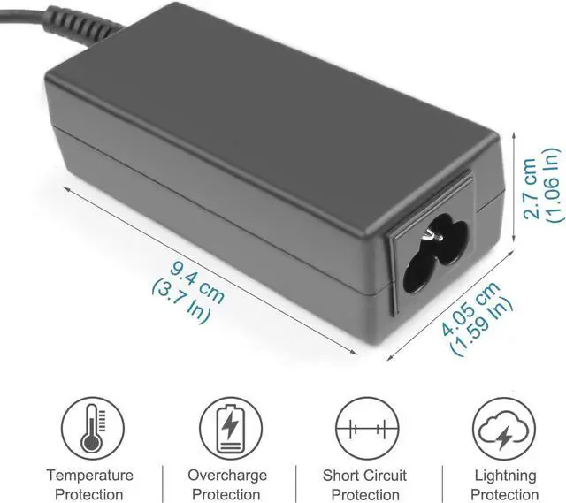 Alt view image 3 of 7 - 45W USB-C Charger for Acer Chroembook 15 CB515-1H CB515-1H-C4H0 Laptop PA-1450-78 20V 2.25A Power Supply Adapter cord