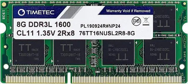 Main image of 8GB DDR3L / DDR3 1600MHz (DDR3L-1600) PC3L-12800 / PC3-12800(PC3L-12800S) Non-ECC Unbuffered 1.35V/1.5V CL11 2Rx8 Dual Rank 204 Pin SODIMM Laptop Notebook PC Computer Memory RAM Module Upgrade
