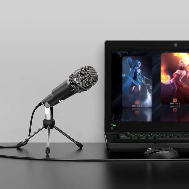 Alt view image 6 of 7 - FIFINE USB Microphone, Plug and Play Home Studio USB Condenser Microphone for Skype, Recordings for YouTube, Google Voice Search, Games, for Windows and Mac-K668