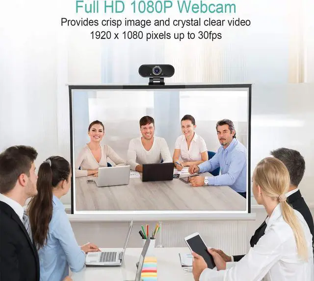 Alt view image 3 of 7 - Youlisn Webcam with Microphone, 1080P Full HD Webcam Streaming Computer Web Camera for Video Calling Conferencing Recording, USB Webcams for PC Laptop Desktop