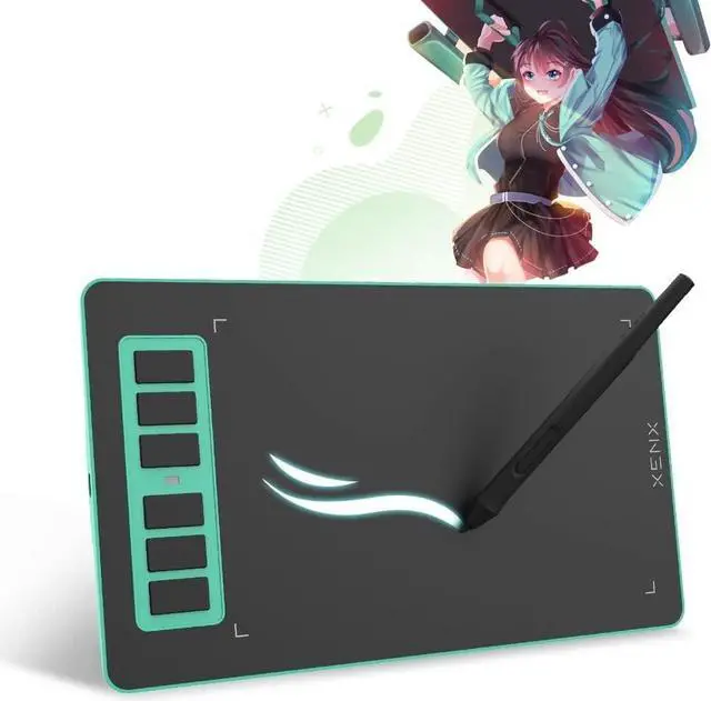 Main image of XENX P1 MacOS and Android Supported Graphic Drawing Tablet P1-640 6x4 inch with 6 Shortcut Keys, 8192 Pressure Levels Battery-Free Pen for Digital Art, Design, E-Learning/Online Classes, OSU Gaming