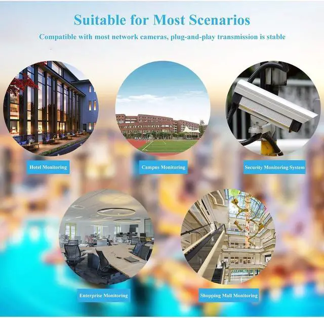 Alt view image 5 of 5 - Active PoE Splitter 12V 2A Output, IEEE 802.3af/at Standard 10/100Mbps Power Over Ethernet Splitter for Security IP Camera DC Jack (PS5712AT Black)