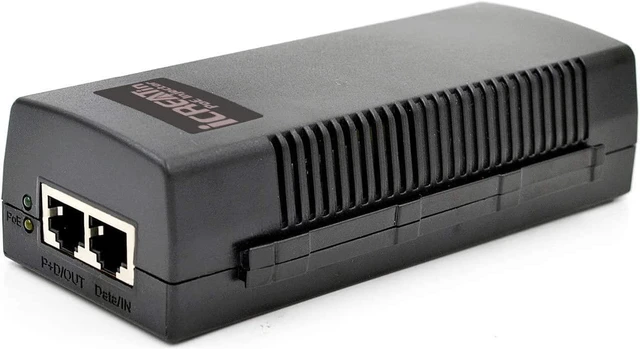 Main image of 60W Gigabit PoE+ Injector, 10/100/1000Mbps, PoE++ Injector Ethernet Adapter, Shidlded RJ-45, IEEE 802.3af/at/bt Compliant, Up to 328 Ft, Replace of TL-PoE170S, TPE-117GI, M921-E-60W