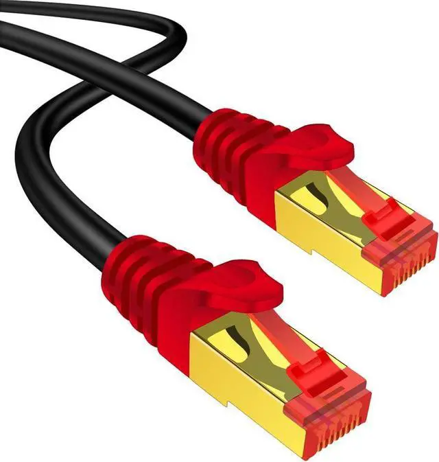 Alt view image 2 of 7 - Outdoor CAT 7 Ethernet Cable 100 ft, CAT7 ethernet Cable RJ45 LAN Cable Gigabit Network Patch Cord SSTP Waterproof Direct Burial for Modem, Router, Patch Panel, PC,Laptop(100FT/30M)