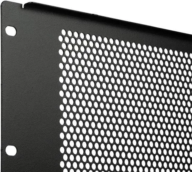 Alt view image 2 of 3 - NavePoint 8U Blanking Panel, Perforated, Flanged, 19 inch Wide Network Server Rack or Server Cabinet, Filler Panel, Steel, Hardware Included