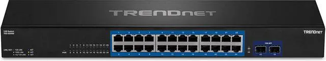 Alt view image 6 of 7 - TRENDnet 24-Port Gigabit Switch with 2 X 10G SFP+ Slots, Fanless Design, 19 1U Rack mountable, TEG-30262,Black, Welcome to consult