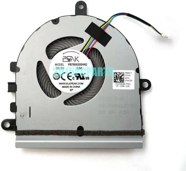 Main image of CPU Fan for Inspiron 15 5570 5575 I5575 P75F Vostro 15 3583 3584 w/o CD-Rom