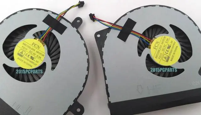 Alt view image 2 of 3 - New for G751 G751J G751JM twin cooling fans (L+R) 5V Thickness 14MM