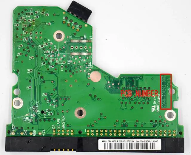 Alt view image 2 of 2 - hard disk circuit board  2060-701292-000 REV A