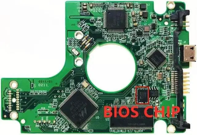 Alt view image 2 of 3 - WD7500KMVV  HDD PCB  / 2060-701675-001 REV P1 , 2060 701675 001 /  2061-701675-201 , 2061-701675-401 , -001