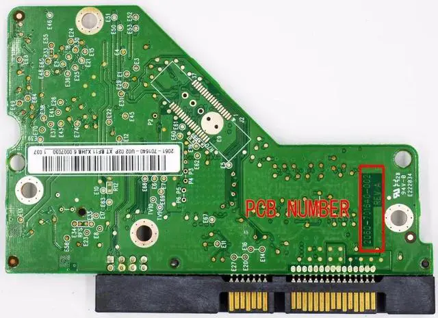 Alt view image 3 of 3 - 2060-701640-002 REV A forHDD PCB circuit board  3.5 SATA hard drive repair data recovery 2061-701640-202 ,-402-802,-V02,-U02