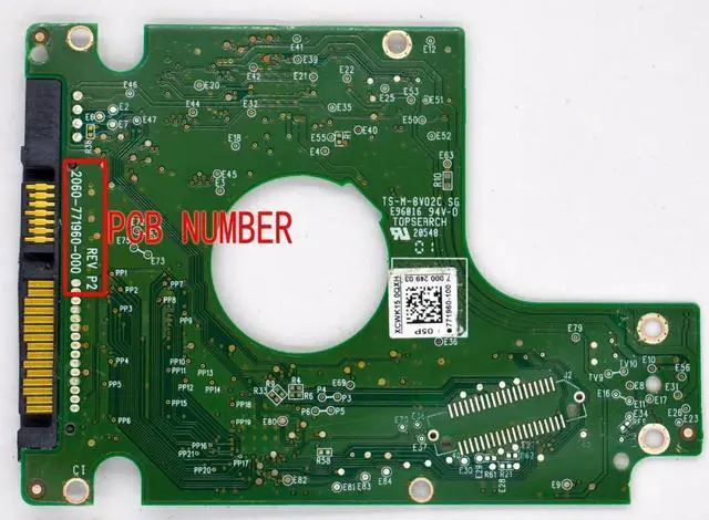 Alt view image 2 of 2 - 2060-771960-000 REV P2 , hard disk circuit board