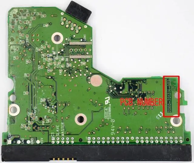 Alt view image 3 of 3 - WD3200JB ,  WD3000JB , WD1600BB HDD PCB / Logic Board / 2060-701314-002 REV A , 2060 701314 002 / 2061-701314-A00