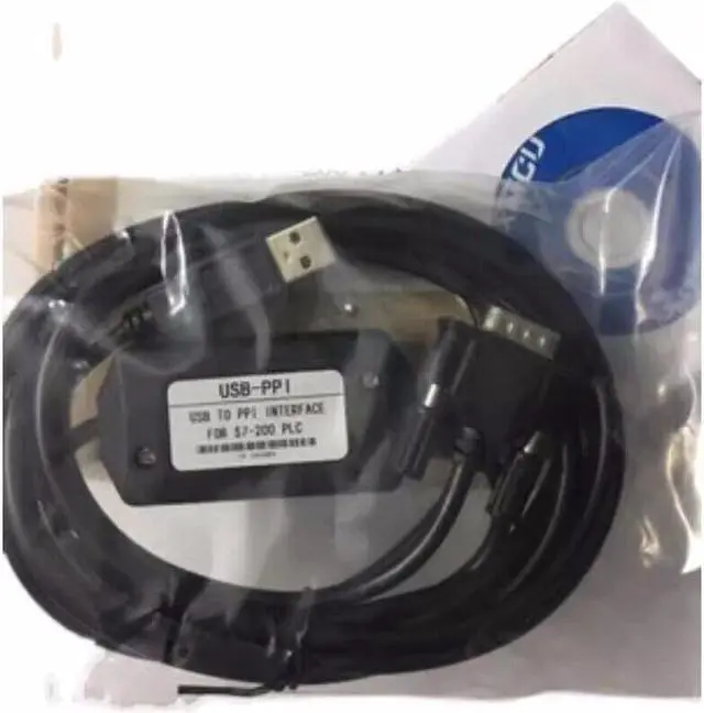 Alt view image 2 of 2 - For Siemens PLC programming cable S7-200CN download cable USB-PPI black cable