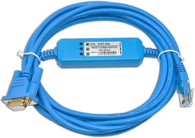 Alt view image 2 of 6 - For AB SLC series PLC programming cable RS232 DH-485 interface 1747-PIC