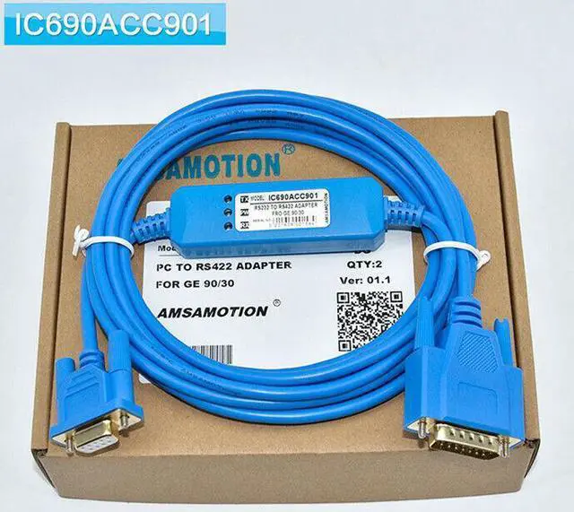 Alt view image 2 of 5 - For 1PC Fanuc IC690ACC901 PLC Programming Cable GE 90-70/90-30