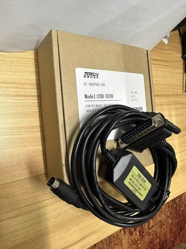 Alt view image 3 of 4 - For Mitsubishi FX1N/FX2N/FX1S/FX3U series PLC programming cable USB-SC09