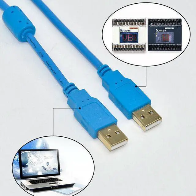 Alt view image 5 of 5 - For Feng Wei PLC programming cable VB VH M series data cable USB-VIGOR