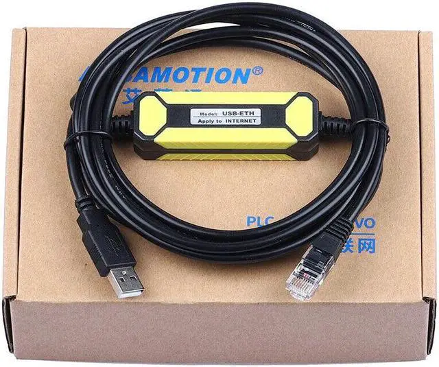 Main image of For Siemens S7-200smart 1200 1500 Mitsubishi FX5U PLC programming cable USB-ETH