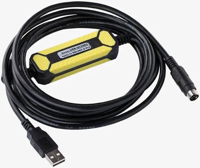 Alt view image 2 of 6 - For Mitsubishi Q series PLC data cable USB-QC30R2 connector
