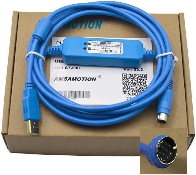 Alt view image 2 of 3 - For FOR Panasonic Programming usb-fp1 Cable for FP1 PLC 1PC Support WIN7