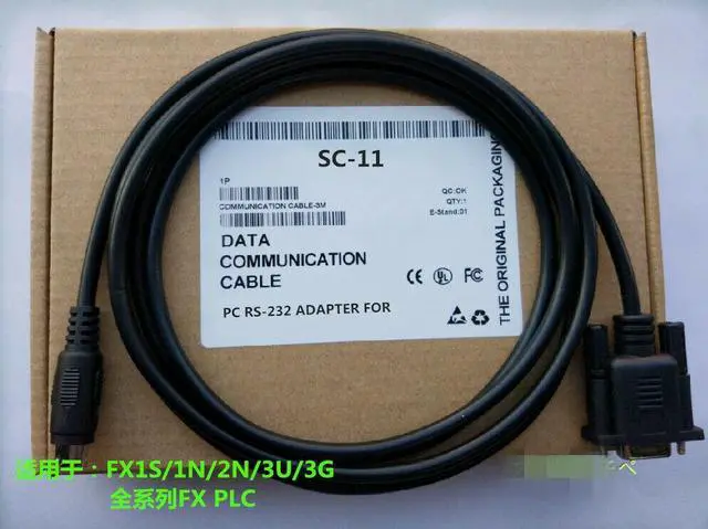 Main image of For 1PC New Mitsubishi FX series PLC programming cable Download cable Cable SC-11