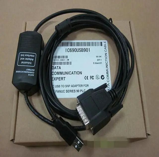 Main image of For 1PC New US GE 90-70/90-30 Series PLC Programming Line Download Line IC690USB901