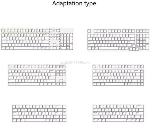Alt view image 6 of 6 - 116Keys Mahjong Translucents Keycap only PBT Puddings ASA Keycap for Mechanical Gamers Keyboards