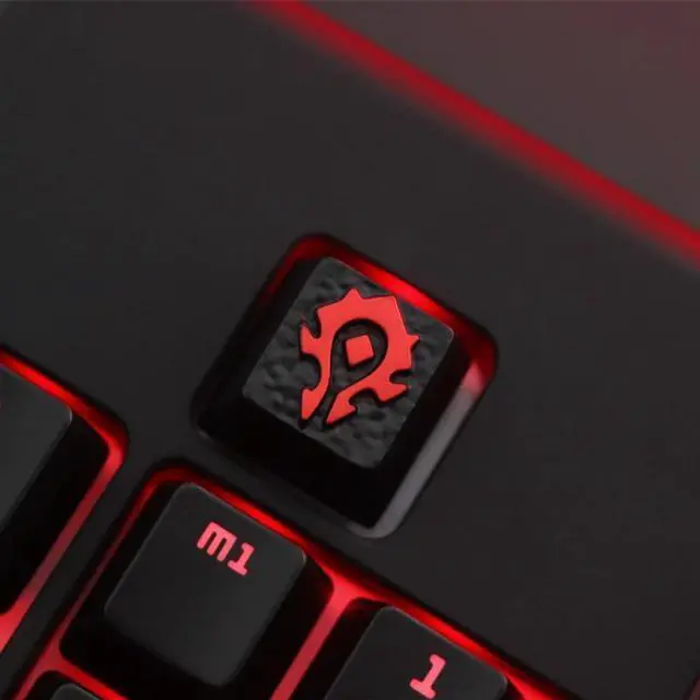 Alt view image 2 of 6 - 1pc zinc-plated aluminum alloy key cap for World of Warcraft WOW Mechanical keyboard Stereoscopic relief keycap R4 Height
