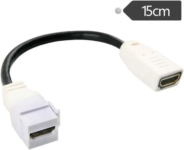 Main image of HDMI socket with cable HDMI Female connector with buckle panel Female cable HDMI wall connector HDMI in-line panel