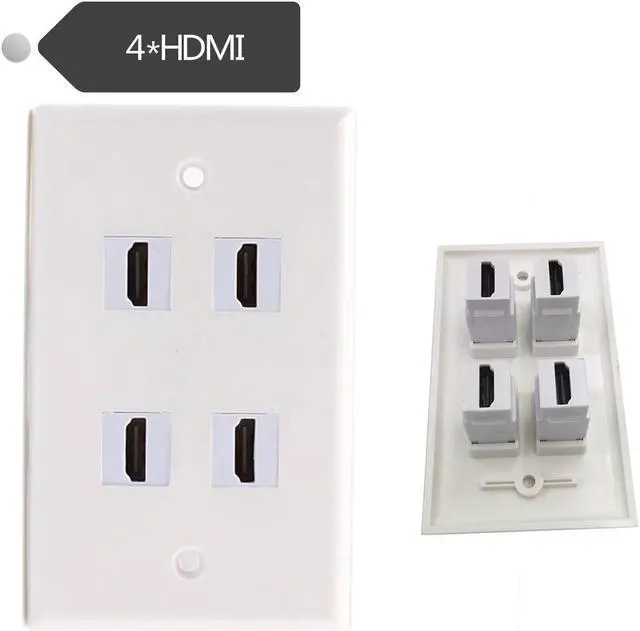 Alt view image 2 of 5 - 4 Interface card HDMI HD Panel Wall HDMI Combined panel 4 HDMI module combined panel