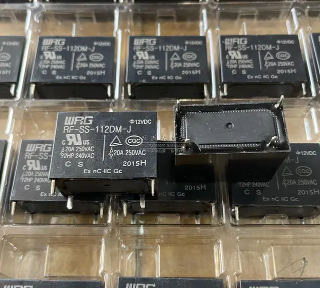Main image of RF-SS-112DM-J 12VDC new original Wangrong Relay 20A set of normally open 4-pin spot