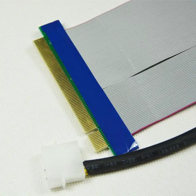 Alt view image 2 of 4 - PCI-E 16X video card extension cable 16X PCI-E Extended soft cable 16X to 16X extension cable