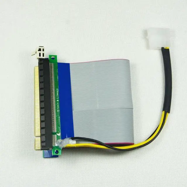 Alt view image 4 of 4 - PCI-E 16X video card extension cable 16X PCI-E Extended soft cable 16X to 16X extension cable