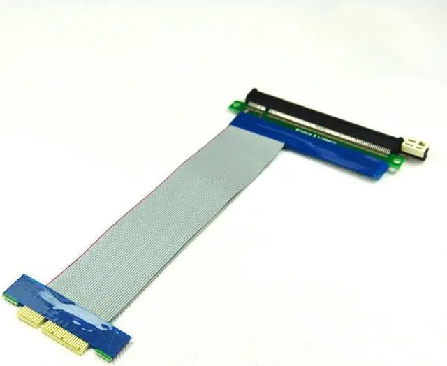 Alt view image 2 of 3 - PCI-E X4 to X16 extension cable PCI-E 16X to 4X graphics card adapter cable PCI-E graphics card extension cable
