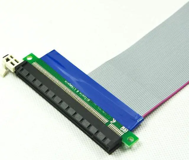 Alt view image 3 of 3 - PCI-E x8 to PCI-E x16 cable Graphics card Extension cable conversion card E8x to 16x 15CM