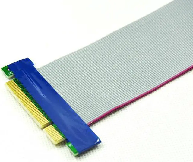 Alt view image 3 of 3 - PCI-E X4 to X16 extension cable PCI-E 16X to 4X graphics card adapter cable PCI-E graphics card extension cable