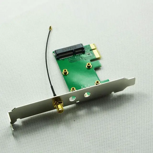 Alt view image 2 of 3 - MINI PCI-E to Desktop PCI-E Adapter Card Mini PCIE notebook wireless card adapter card