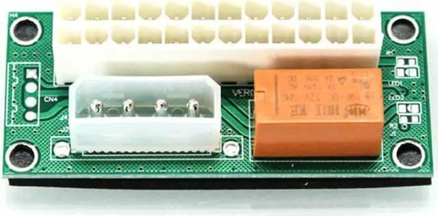 Alt view image 2 of 5 - Dual power start adapter card Computer multi-power synchronous start 24pin power synchronous start controller