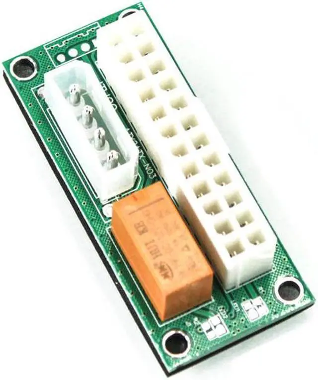 Alt view image 3 of 5 - Dual power start adapter card Computer multi-power synchronous start 24pin power synchronous start controller