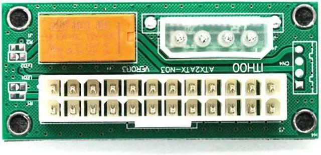 Alt view image 4 of 5 - Dual power start adapter card Computer multi-power synchronous start 24pin power synchronous start controller