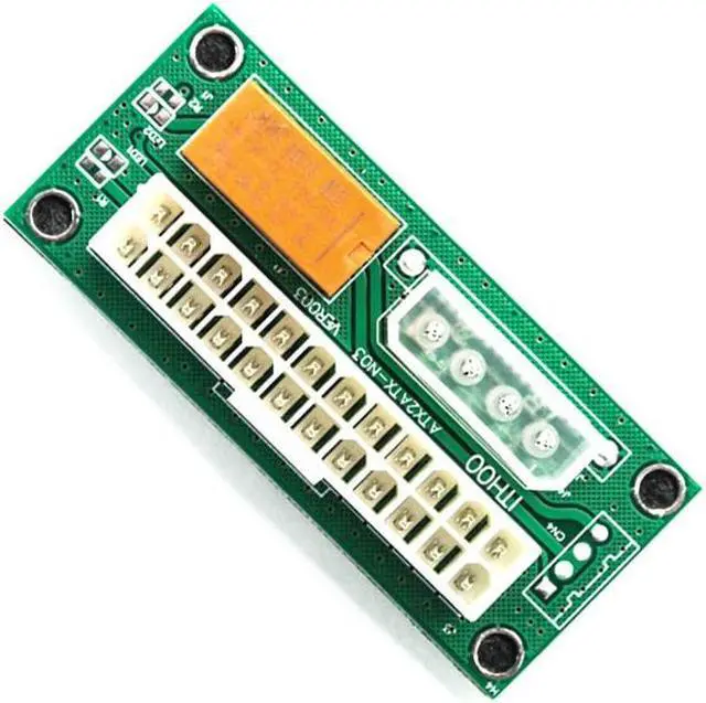 Alt view image 5 of 5 - Dual power start adapter card Computer multi-power synchronous start 24pin power synchronous start controller