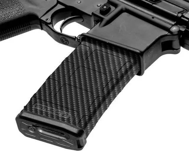 Main image of GunSkins AR-15/M4 Style Mag Skin for Airsoft (Carbon Fiber)