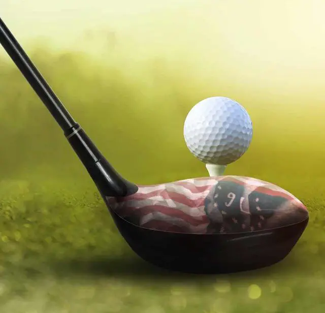Alt view image 5 of 6 - ParSkins Right-Handed Driver Skin (Bennington Flag)