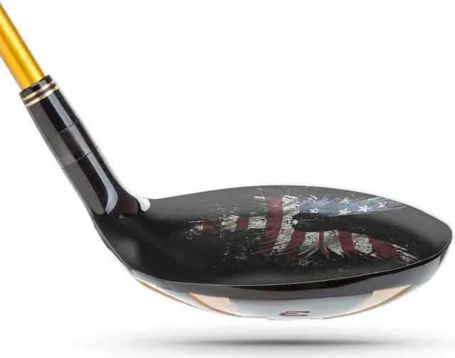 Alt view image 2 of 5 - ParSkins Left-Handed Fairway Wood Skin (American Eagle)